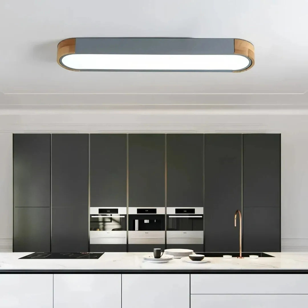 Ovale LED-Deckenleuchte skandinavisch & dimmbar