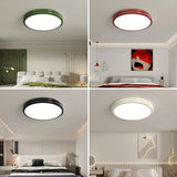 LED Deckenleuchte rund, dimmbar mit Fernbedienung, skandinavisches Design, ideal für Schlafzimmer