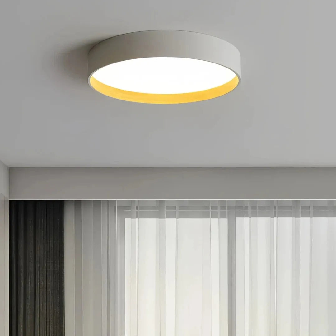 LED Deckenleuchte rund dimmbar im skandinavischen Stil für Schlafzimmer
