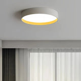 LED Deckenleuchte rund dimmbar im skandinavischen Stil für Schlafzimmer