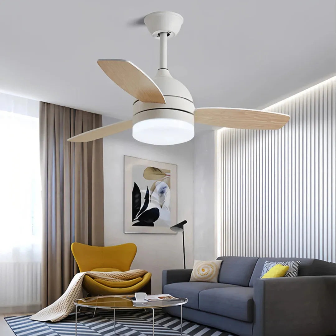LED Deckenventilator mit Licht für Sommer- und Winterbetrieb
