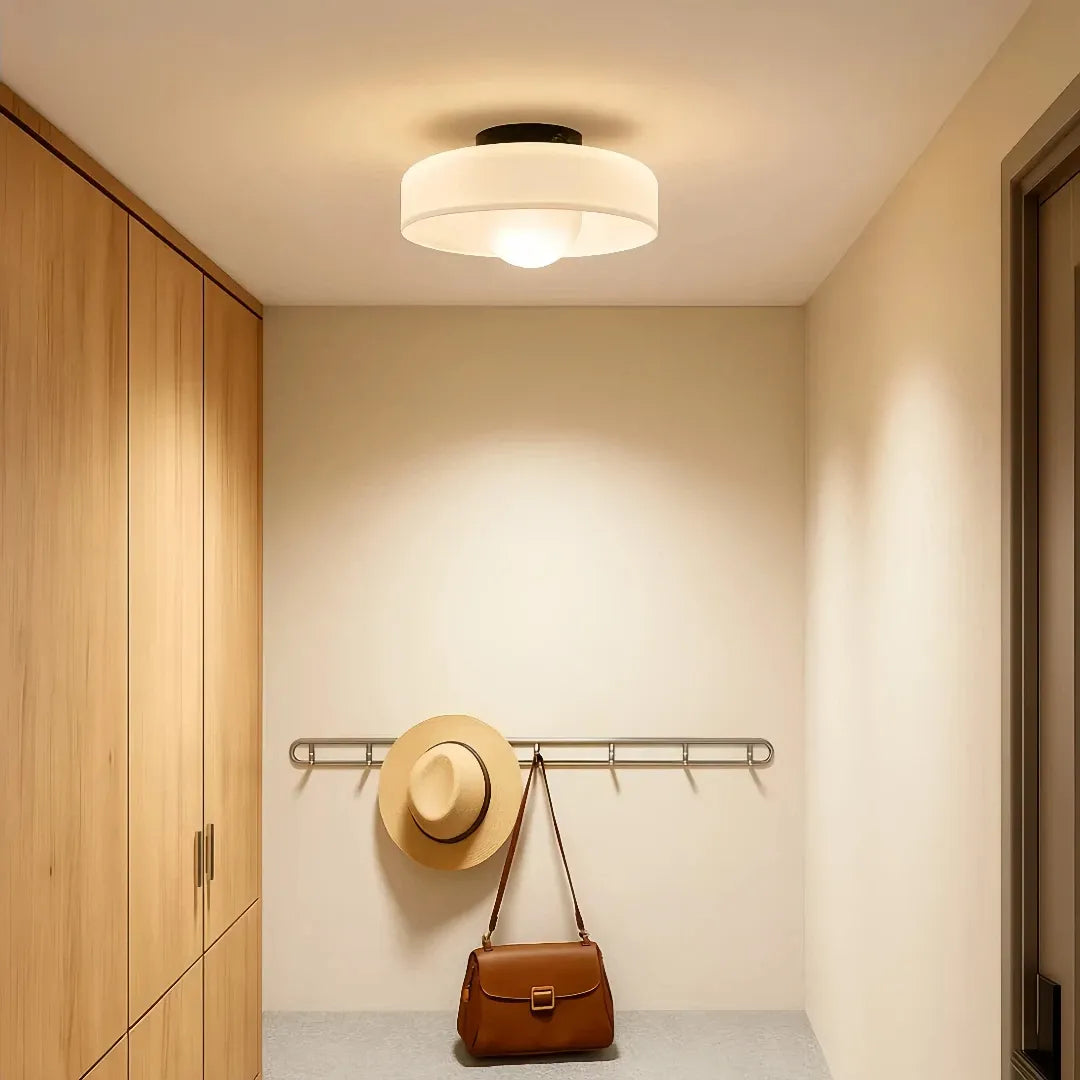 LED Glas-Deckenleuchte im Morandi-Stil für Flur und Eingangsbereich