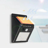 LED Solar-Außenwandleuchte mit Bewegungsmelder, IP65