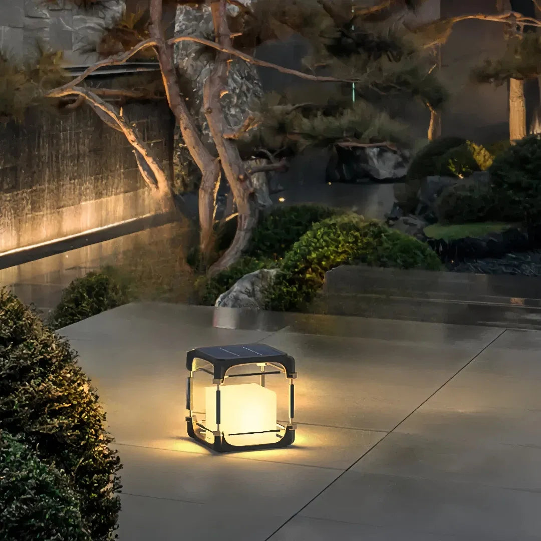 LED Solar Gartenlaterne für Terrasse mit Schutzart IP65