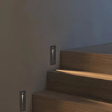 LED Treppen-Wandeinbauleuchte rechteckig mit Bewegungsmelder, IP65