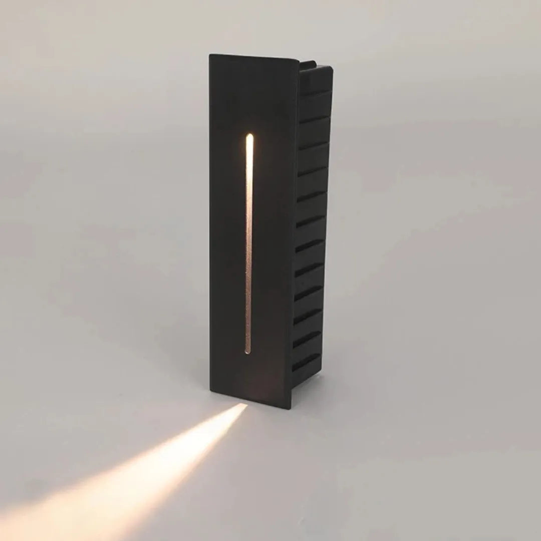 LED Treppen-Wandeinbauleuchte rechteckig mit Bewegungsmelder, IP65