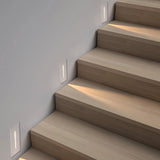 LED Treppen-Wandeinbauleuchte rechteckig mit Bewegungsmelder, IP65