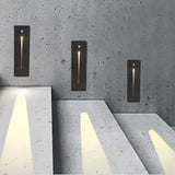 LED Treppen-Wandeinbauleuchte rechteckig mit Bewegungsmelder, IP65