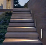 LED Treppen-Wandeinbauleuchte rechteckig mit Bewegungsmelder, IP65