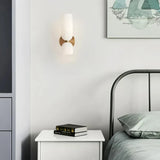 LED Wandleuchte aus Glas, Up-&-Down Licht, modern, für Schlafzimmer