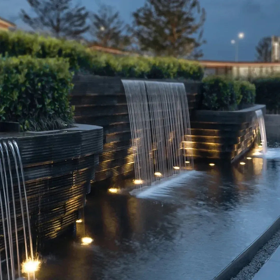 LED Außenstrahler wasserdicht IP68 aus Edelstahl für den Garten