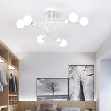 6 flammige Deckenleuchte im modernen Kugeldesign für Esszimmer