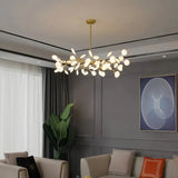 LED Kronleuchter modern mit Blattdesign für das Wohnzimmer