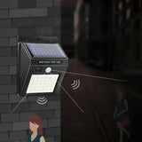 LED Solar-Außenwandleuchte mit Bewegungsmelder, IP65
