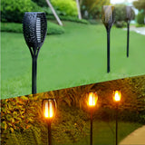 LED Solar-Erdspießleuchte für den Garten, IP65, Schwarz