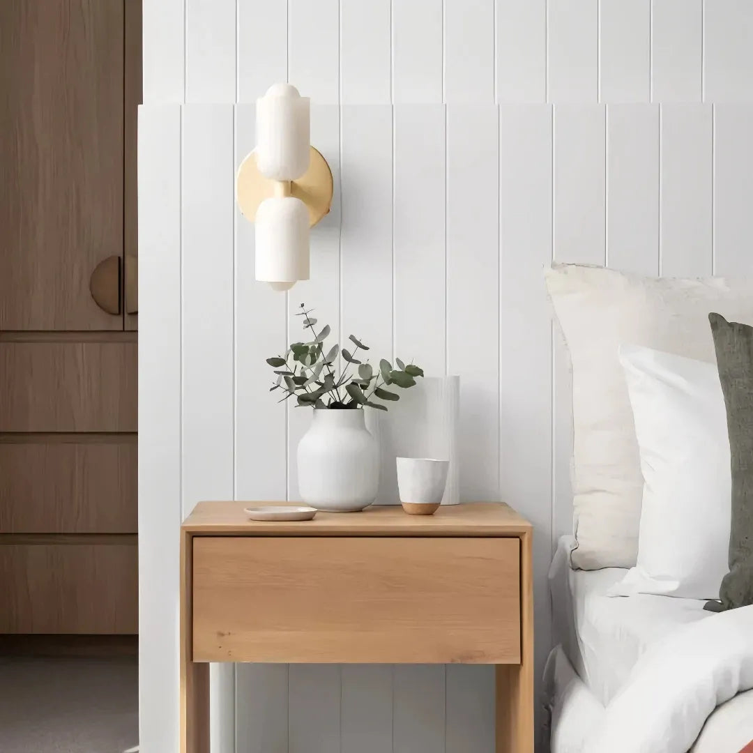 LED Wandleuchte Up Down aus Glas für Esszimmer