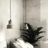 Moderne Pendelleuchte aus Zement fürs Schlafzimmer