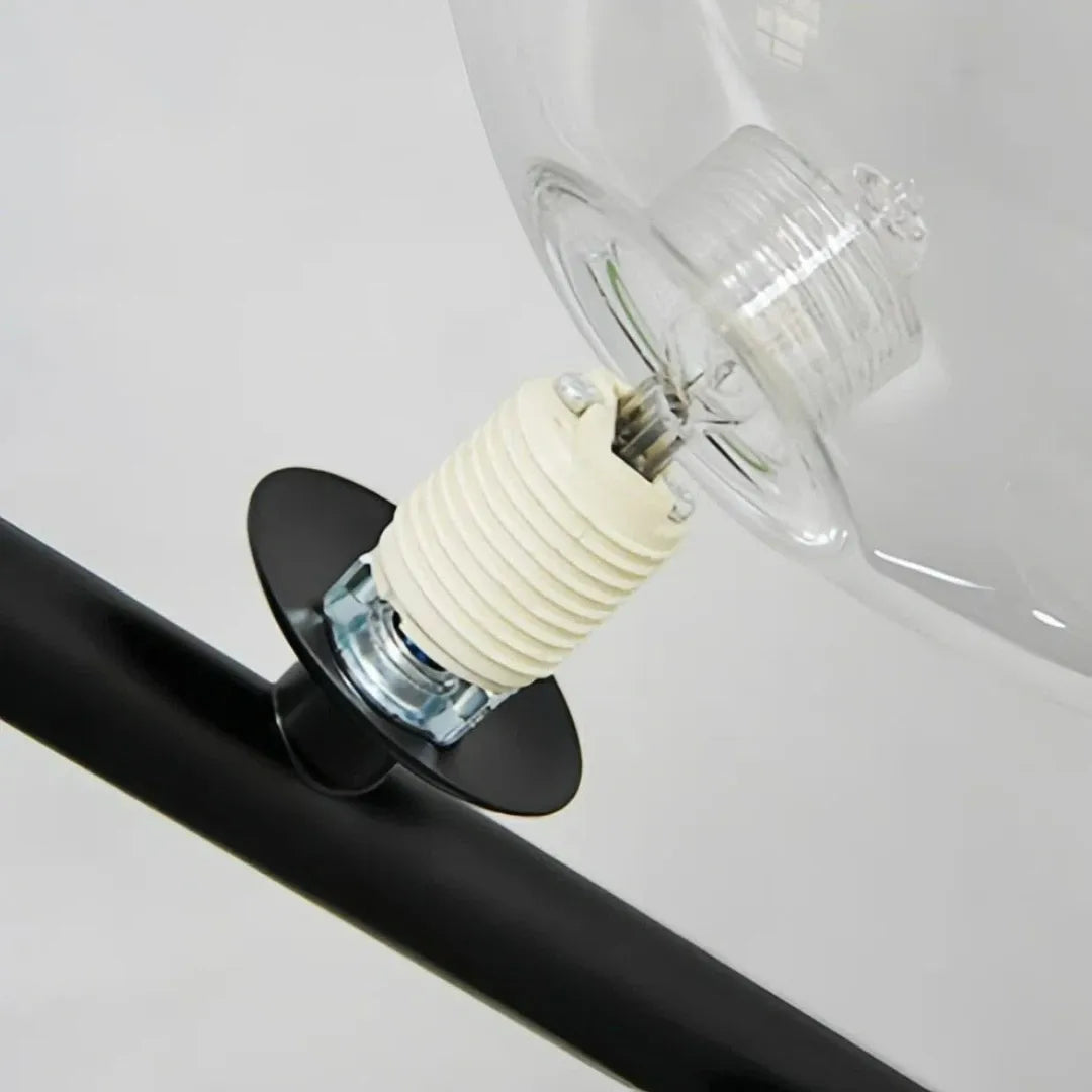 LED-Pendelleuchte mit Glaskugeln für Esstisch und Esszimmer