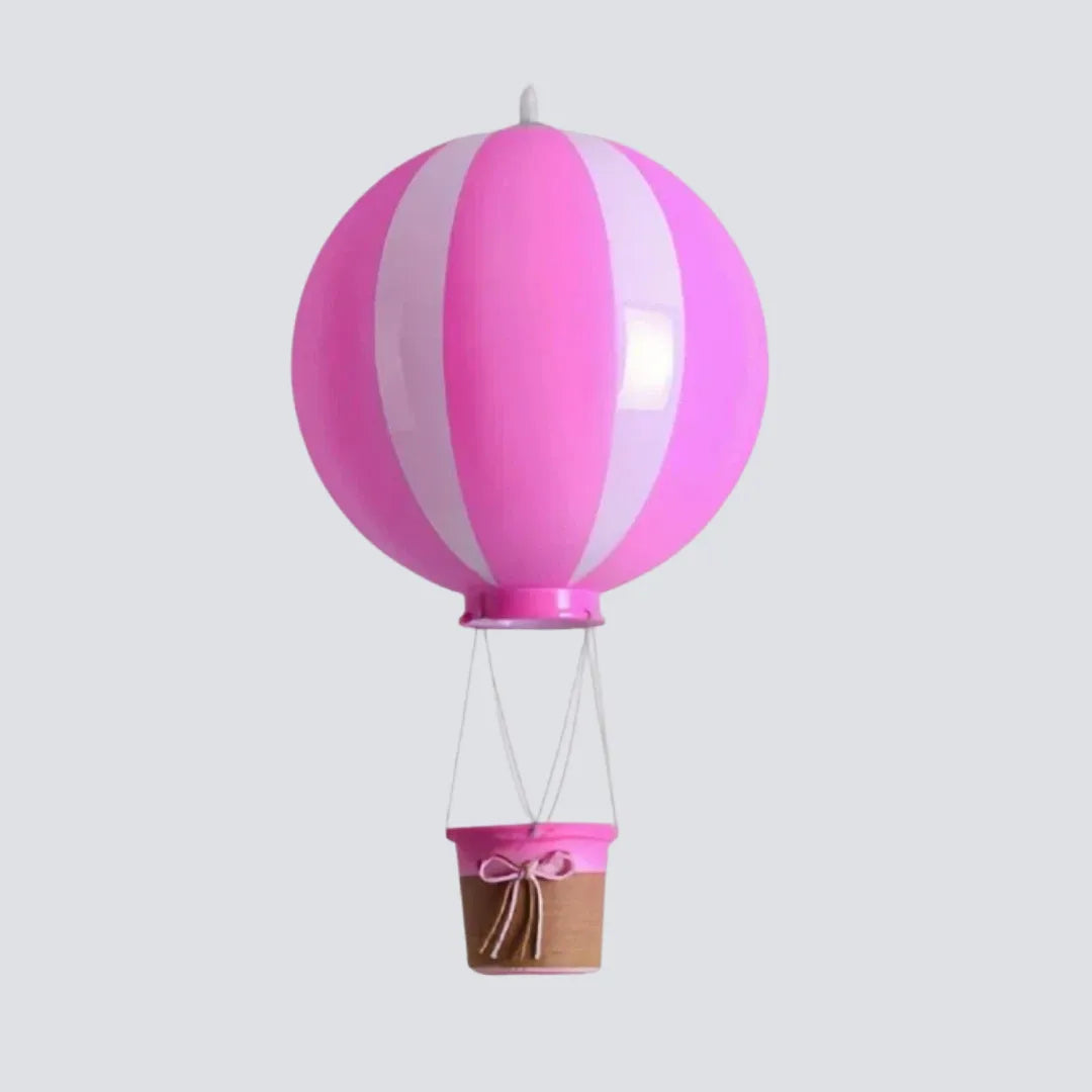 Kinderzimmer-Pendelleuchte im Heißluftballon-Design mit Aufbewahrungskorb