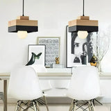 Skandinavische Pendelleuchte aus Holz und Metall für Esstisch & Esszimmer