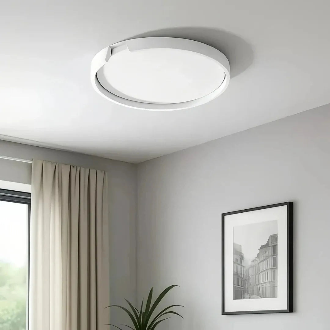 Moderne LED-Deckenleuchte mit Ringen, dimmbar – ideal für Schlafzimmer