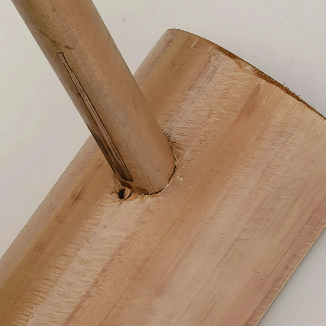 Detailaufnahme des handgeflochtenen Bambusschirms 