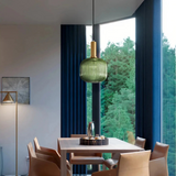 Vintage Glas-Pendelleuchte für das Esszimmer