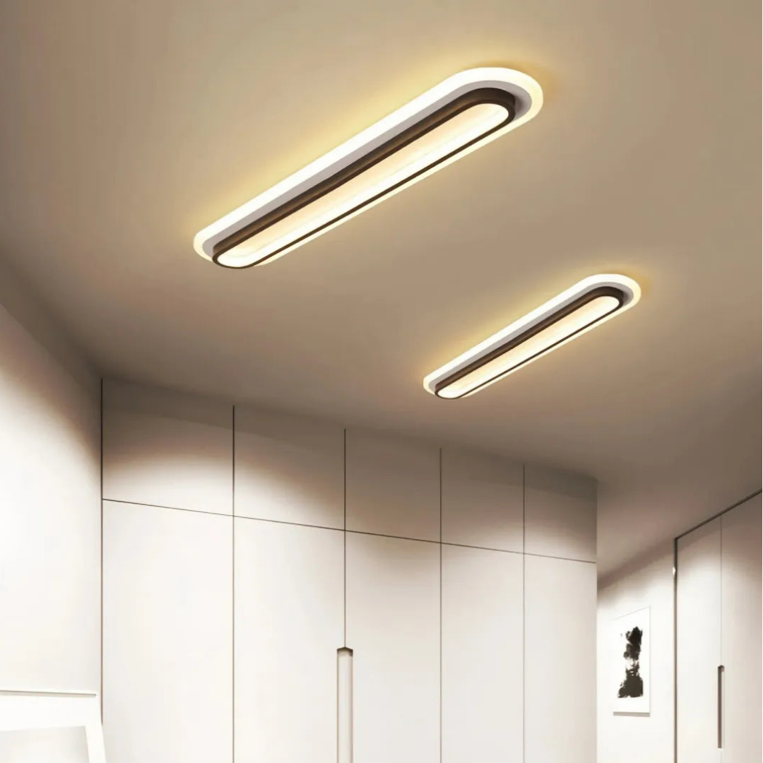 Ovale LED-Deckenleuchte für Flur und Diele