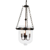 Industrial Pendelleuchte aus Glas und Metall, Schwarz, für Esszimmer