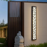 Lange Design-Außenwandleuchte IP65 für Terrasse, Balkon und Garten