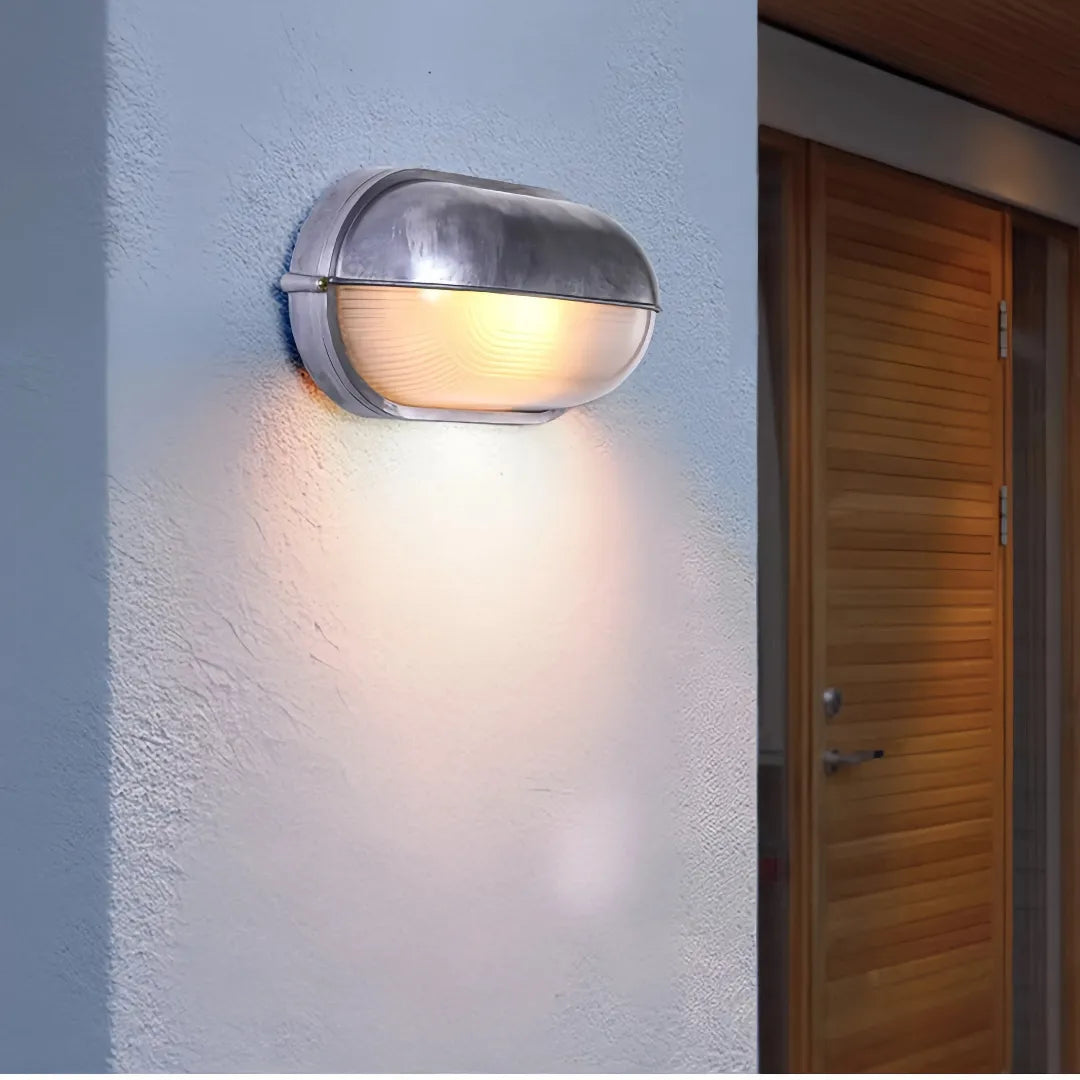 Maritime Außenwandleuchte aus Aluminium IP65 für Terrasse