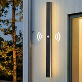 LED Außenwandleuchte mit Bewegungsmelder dimmbar, Schwarz, 30–150 cm