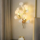 Modern Wandleuchte Blatt aus Keramik für Esszimmer