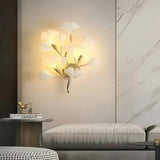 Modern Wandleuchte Blatt aus Keramik für Esszimmer