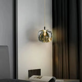 Moderne Kristall Pendelleuchte, 1-flammig, Kugel, für Esszimmer