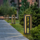 Moderne LED-Solar-Wegeleuchte in rechteckigem Design, IP65