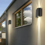 Moderne LED-Außenwandleuchte Up & Down in Schwarz – IP65