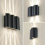 Moderne LED-Außenwandleuchte Up & Down in Schwarz – IP65
