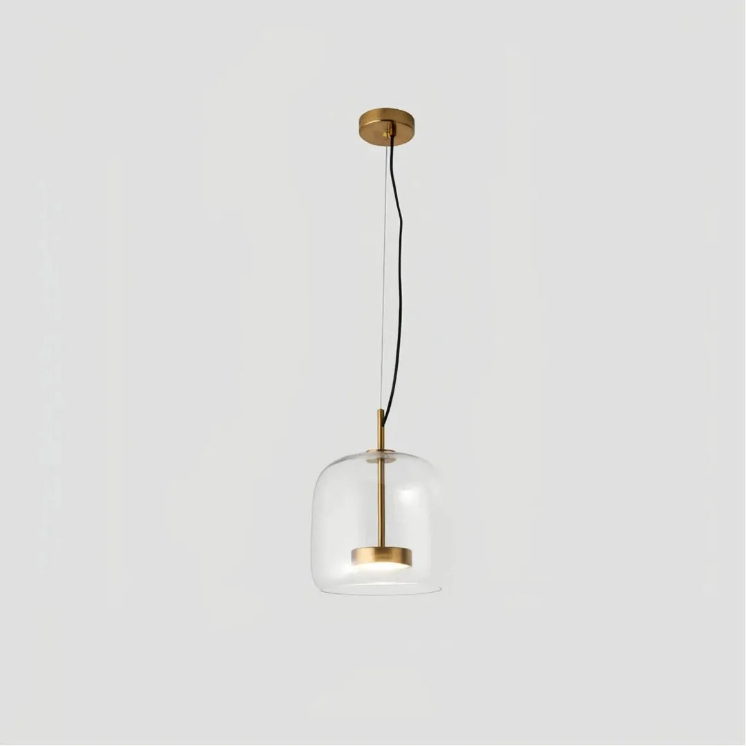 Moderne LED Pendelleuchte aus Glas – dimmbar, ideal für Esszimmer