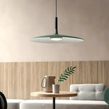 Moderne LED Pendelleuchte im UFO-Design für Esszimmer