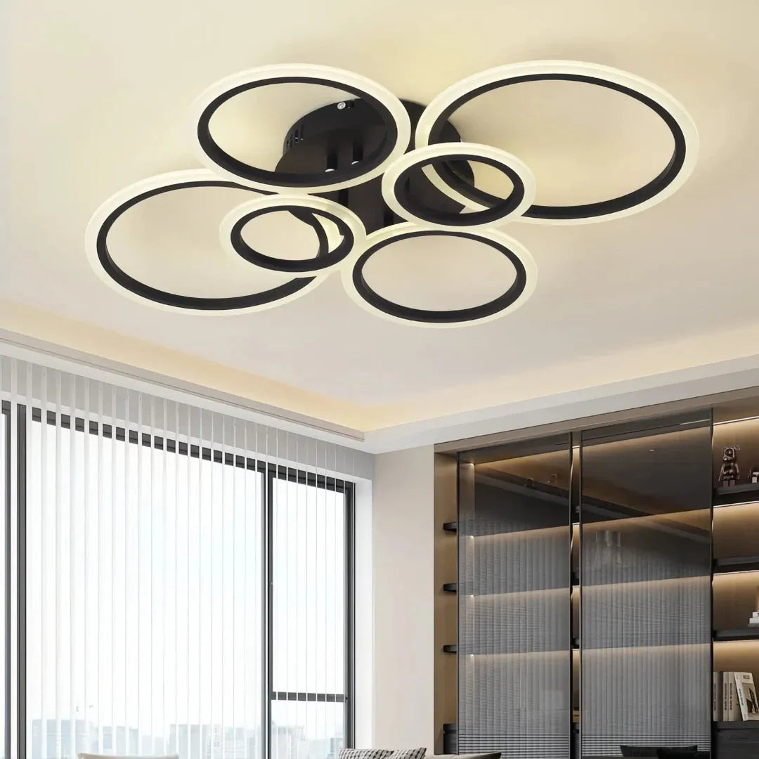 Moderne LED Ring Deckenleuchte fürs Wohnzimmer