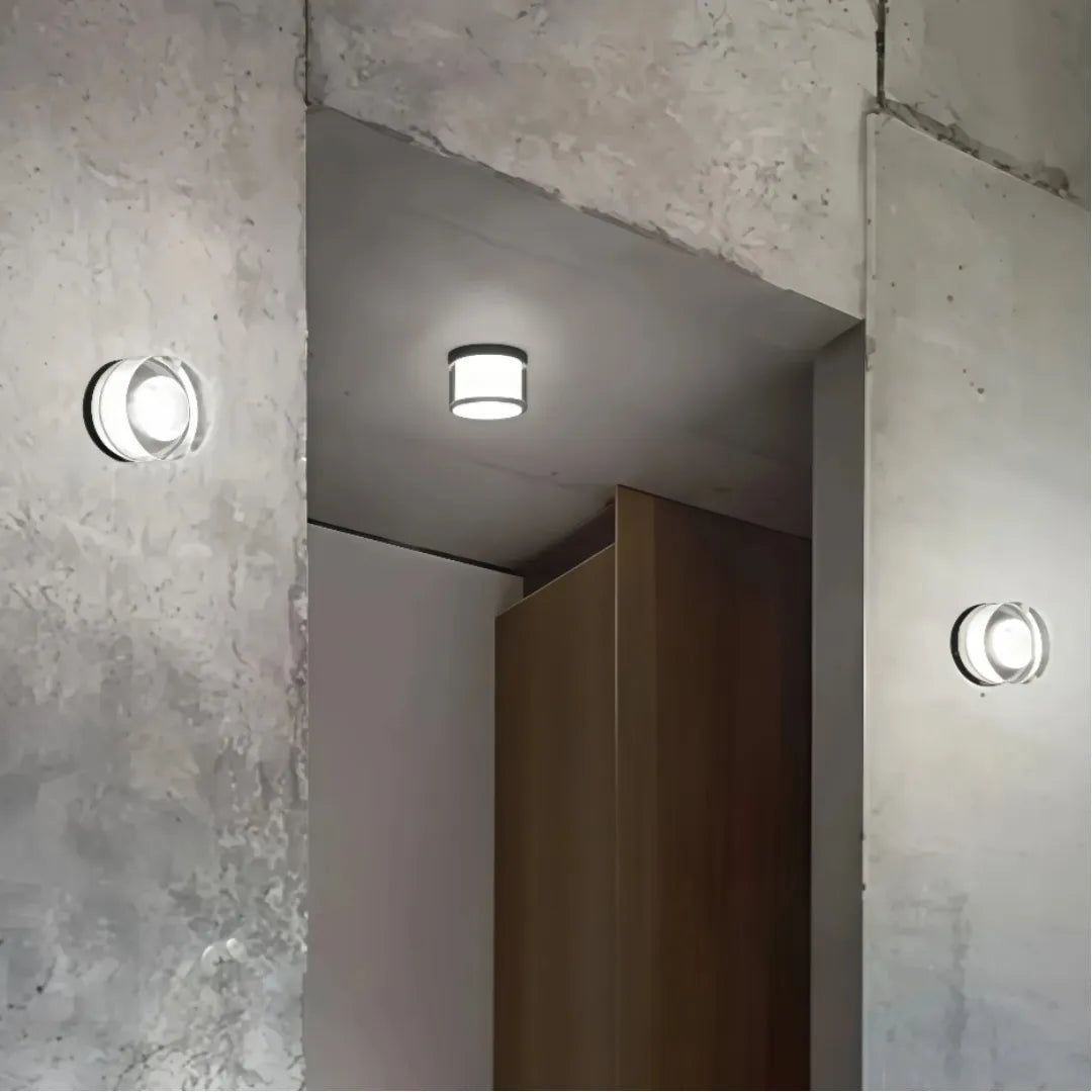Moderne Runde LED Wandleuchte für den Außenbereich