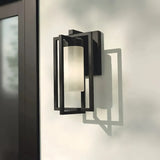 Moderne Außenwandleuchte Schwarz aus Metall IP65