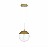 Moderne Glaskugel-Pendelleuchte für das Esszimmer