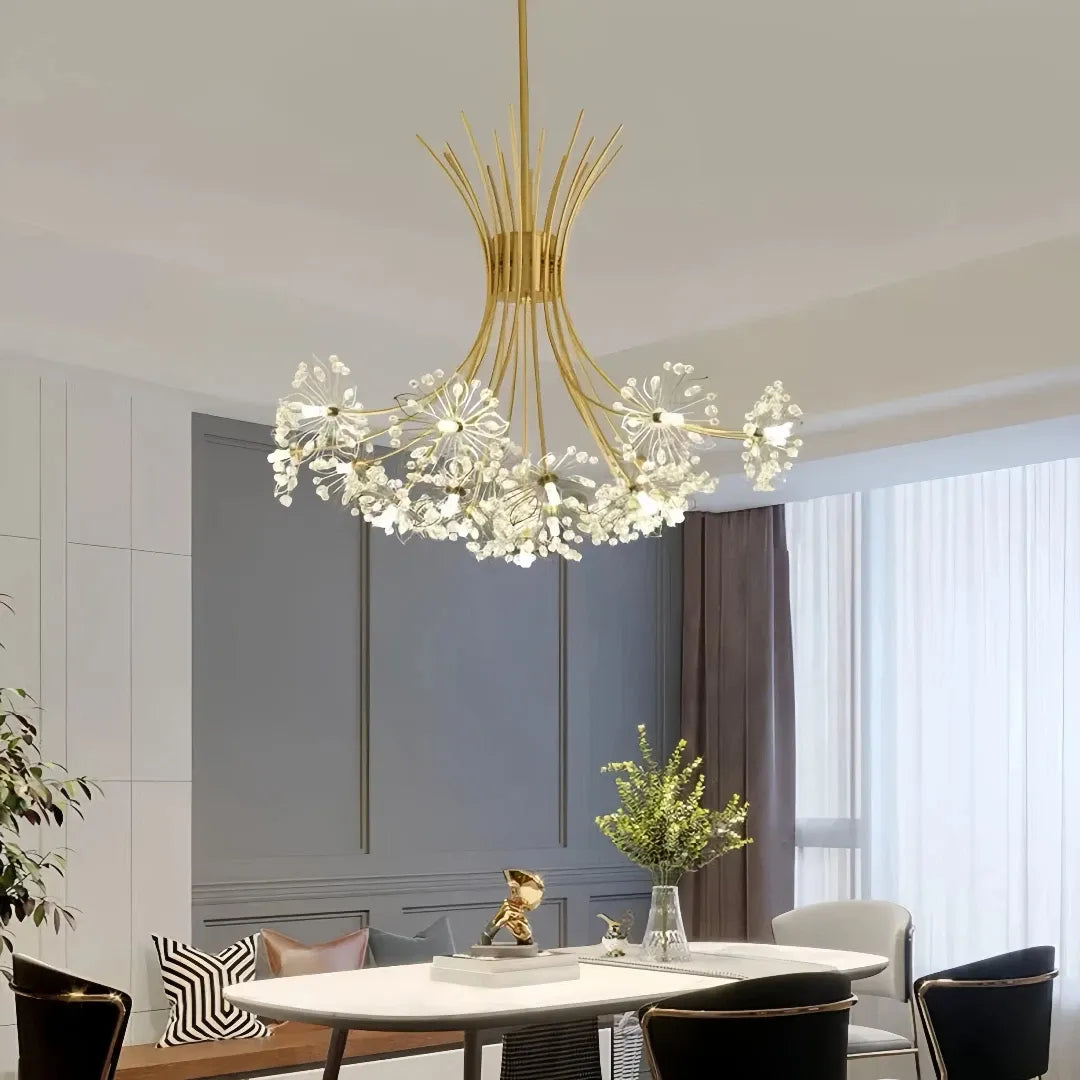 Moderne Kronleuchter für das Esszimmer mit Blüten-Design