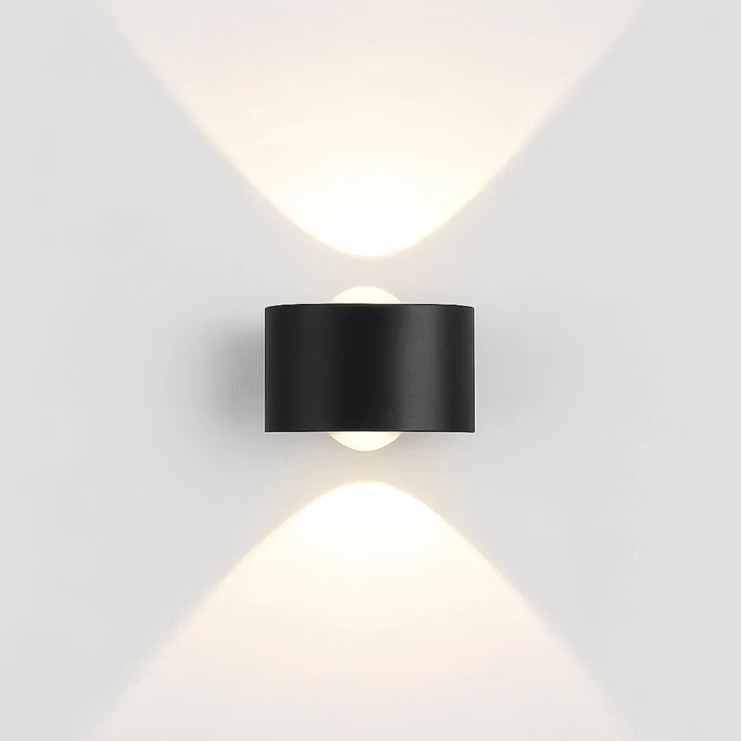 Moderne LED Außenwandleuchte Up & Down IP65 rechteckig