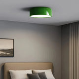 Runde dimmbare LED-Deckenleuchte im Morandi-Stil für Schlafzimmer
