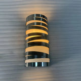 Moderne LED Wandleuchte Up Down aus Edelstahl für den Flur