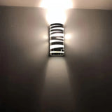 Moderne LED Wandleuchte Up Down aus Edelstahl für den Flur