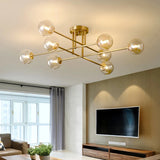 Moderne Mehrflammige LED-Deckenleuchte im Kugel-Design für das Wohnzimmer